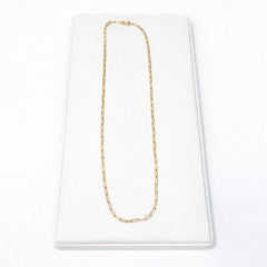 14kt yellow gold 20" paper clip link chain C20-567