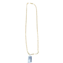 14kt yellow gold 20" paper clip link chain C20-567