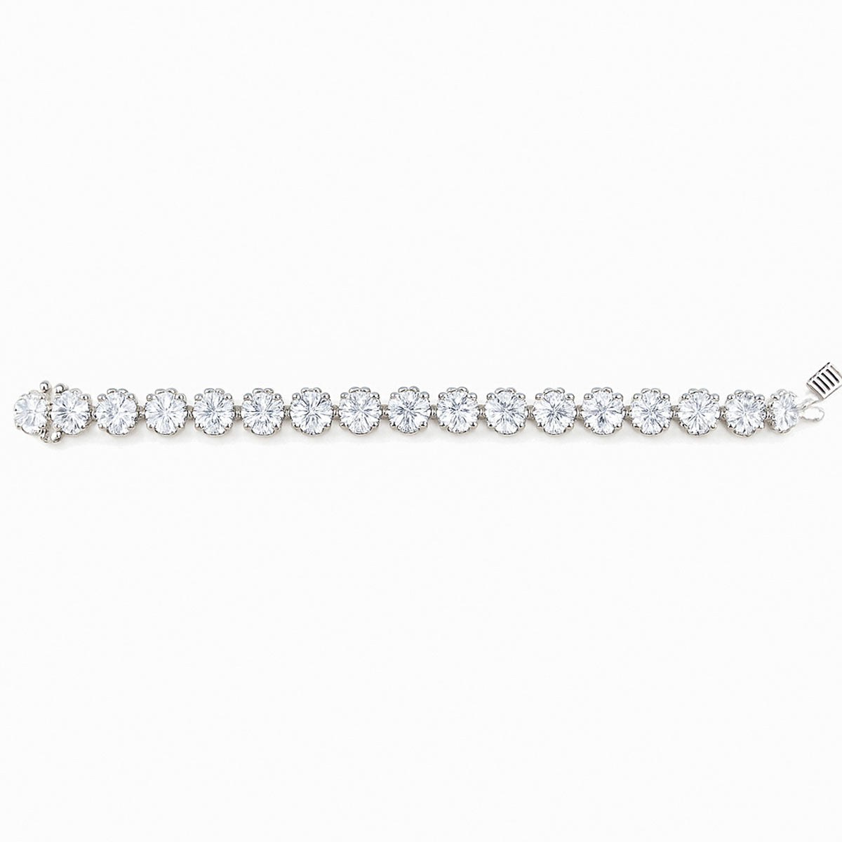 14kt white gold 7" ladies tenniss bracelet DER-2509