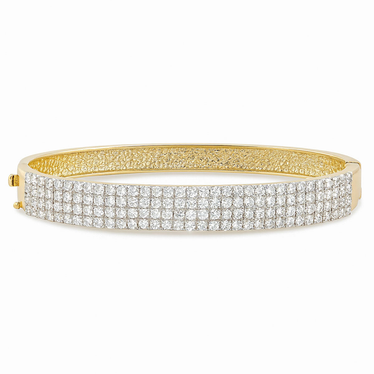 14kt yellow gold ladies diamond bangle BL-373